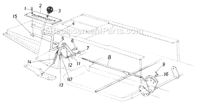 Page H Diagram and Parts List for 135-704-000 1985 MTD Lawn Tractor