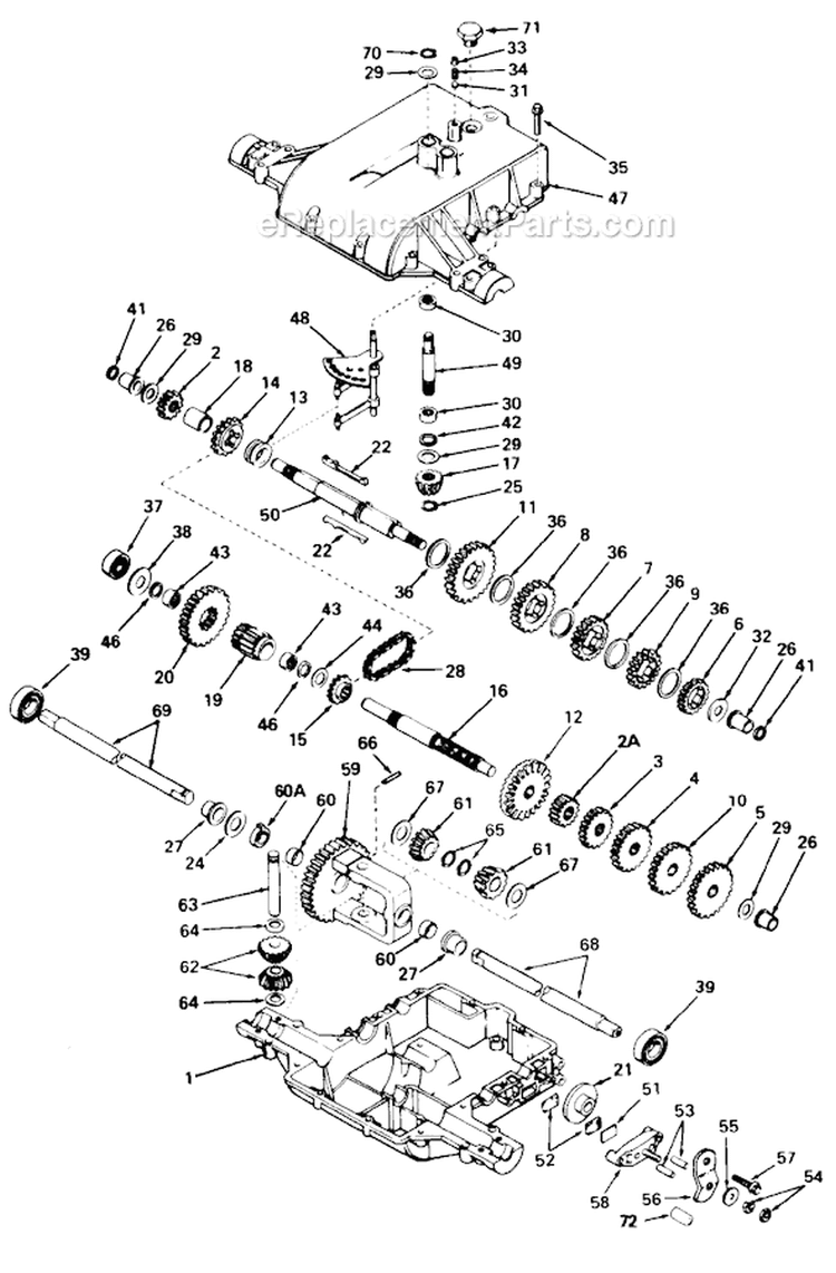 Page G Diagram and Parts List for 135-733-000 1985 MTD Lawn Tractor