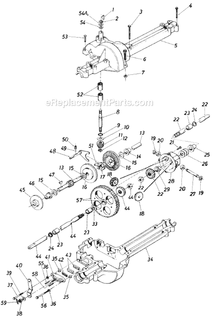 Page G Diagram and Parts List for 13514-9 1989 MTD Lawn Tractor