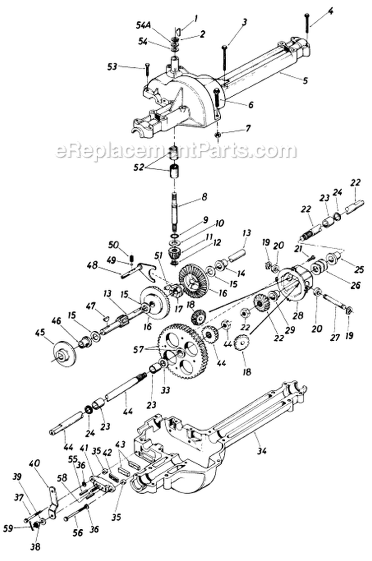 Page H Diagram and Parts List for 13518-7 1987 MTD Lawn Tractor