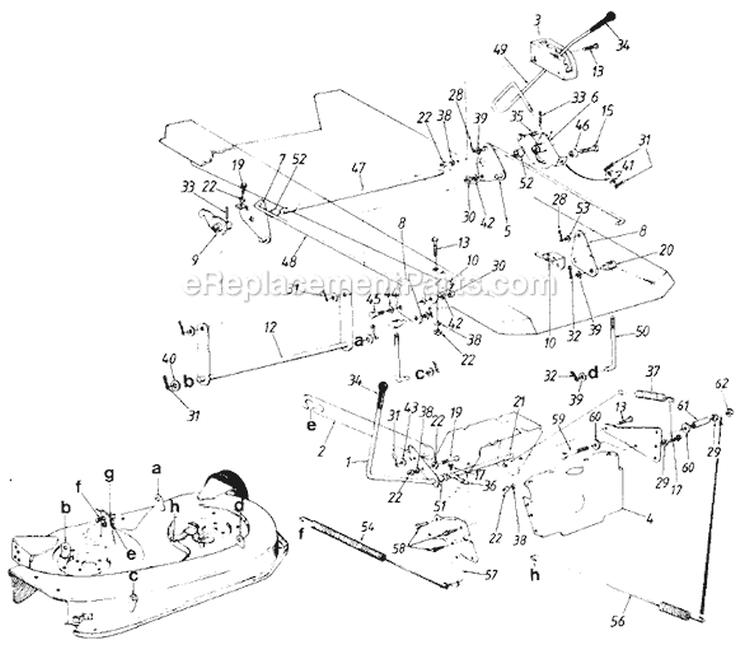 Page D Diagram and Parts List for 13518-8 1988 MTD Lawn Tractor