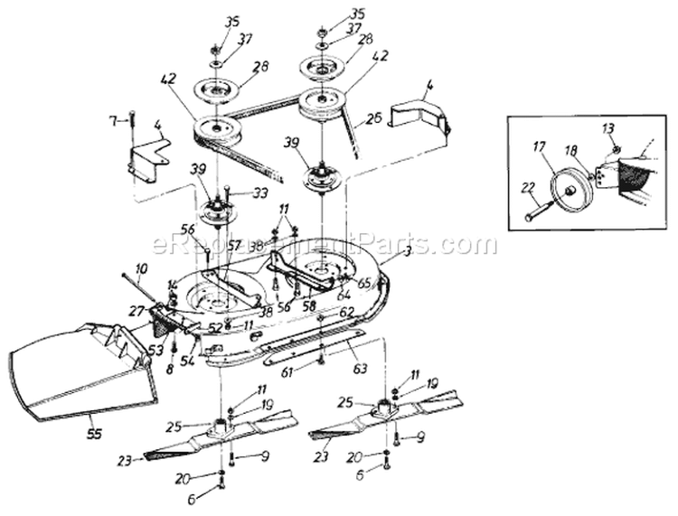 Page A Diagram and Parts List for 135C450F033 1995 MTD Lawn Tractor