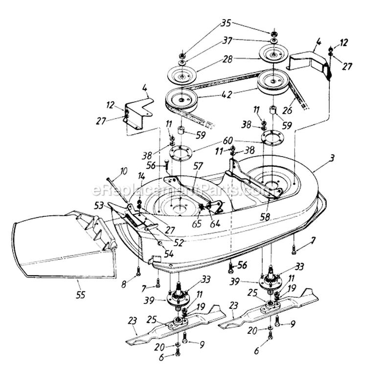 Page A Diagram and Parts List for 135C451E000 1995 MTD Lawn Tractor