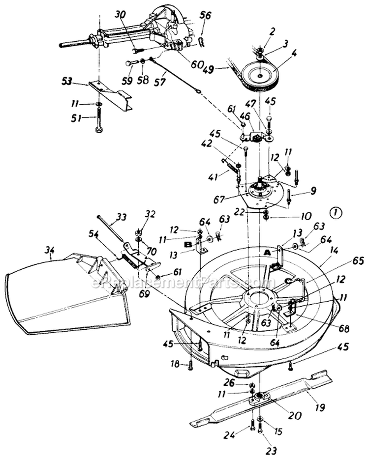 Page A Diagram and Parts List for 135F560B308 1995 MTD Lawn Tractor
