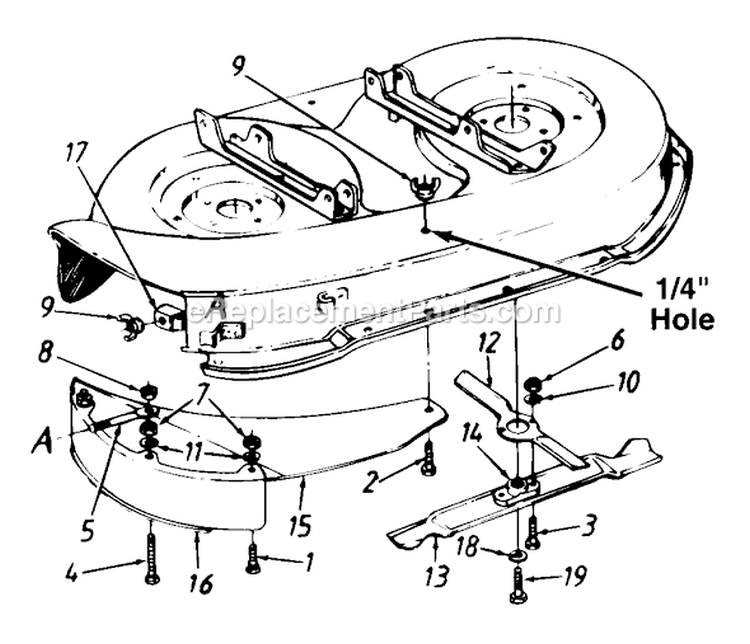Page G Diagram and Parts List for 135G675G301 1995 MTD Lawn Tractor