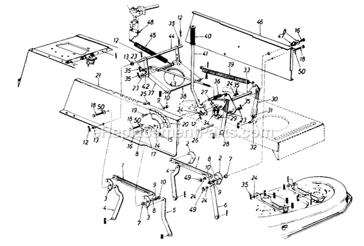 Page B Diagram and Parts List for 135G679H513 1995 MTD Lawn Tractor