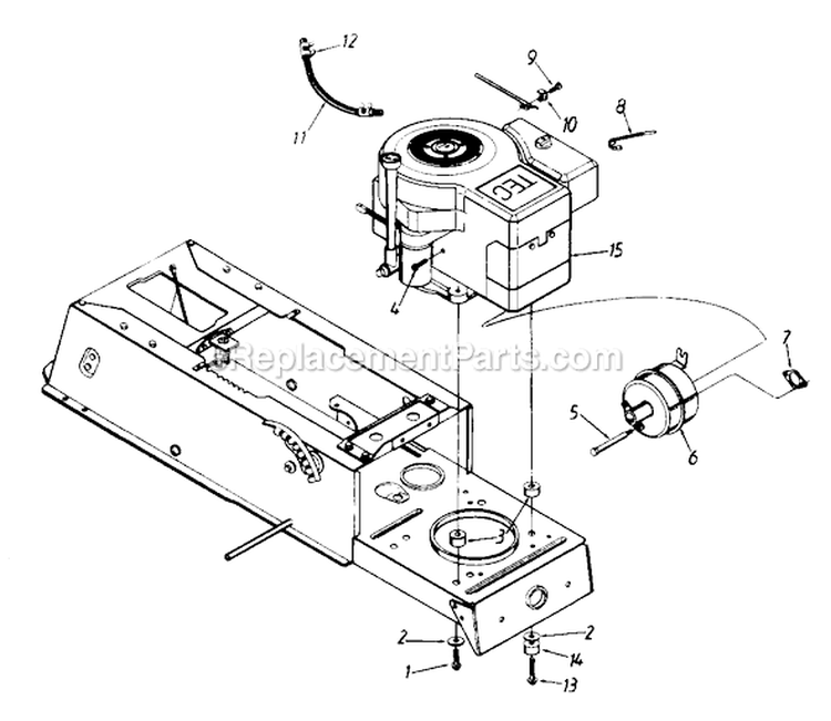 Page D Diagram and Parts List for 135G679H513 1995 MTD Lawn Tractor