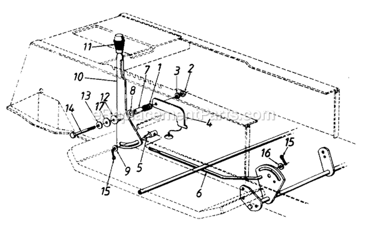 Page H Diagram and Parts List for 135H660F729 1995 MTD Lawn Tractor