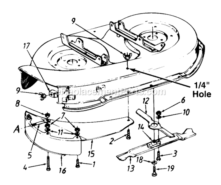 Page G Diagram and Parts List for 135L670F308 1995 MTD Lawn Tractor