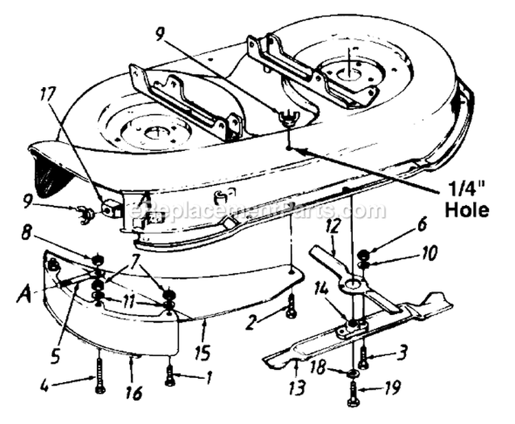 Page G Diagram and Parts List for 135L673G000 1995 MTD Lawn Tractor