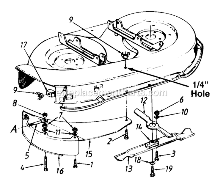 Page H Diagram and Parts List for 135M670G726 1995 MTD Lawn Tractor