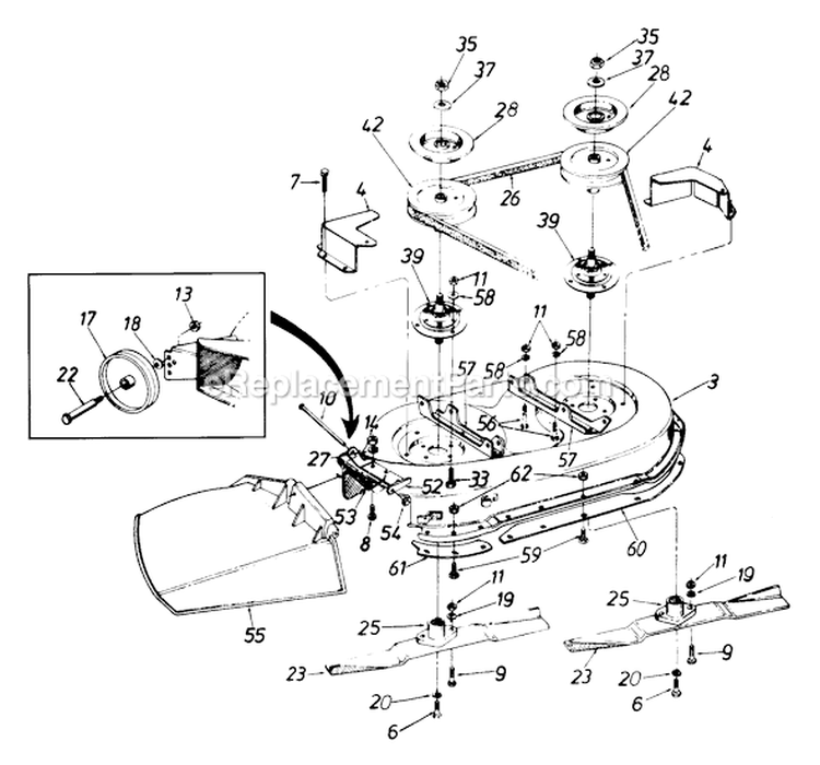 Page A Diagram and Parts List for 135M678G131 1995 MTD Lawn Tractor