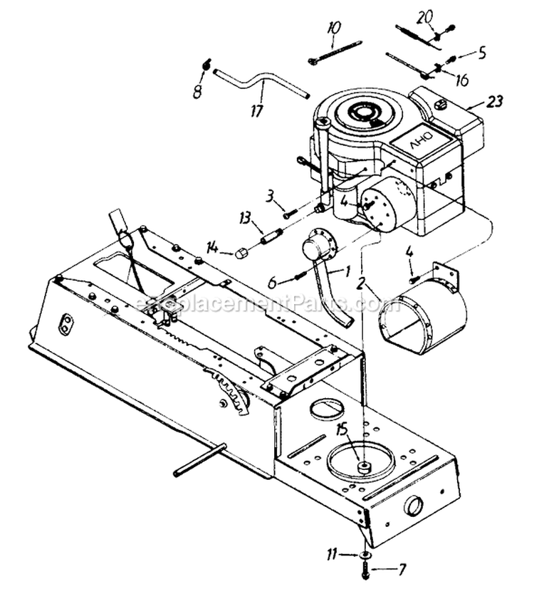 Page D Diagram and Parts List for 135M679G000 1995 MTD Lawn Tractor