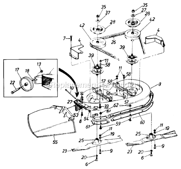 Page A Diagram and Parts List for 135M679G026 1995 MTD Lawn Tractor