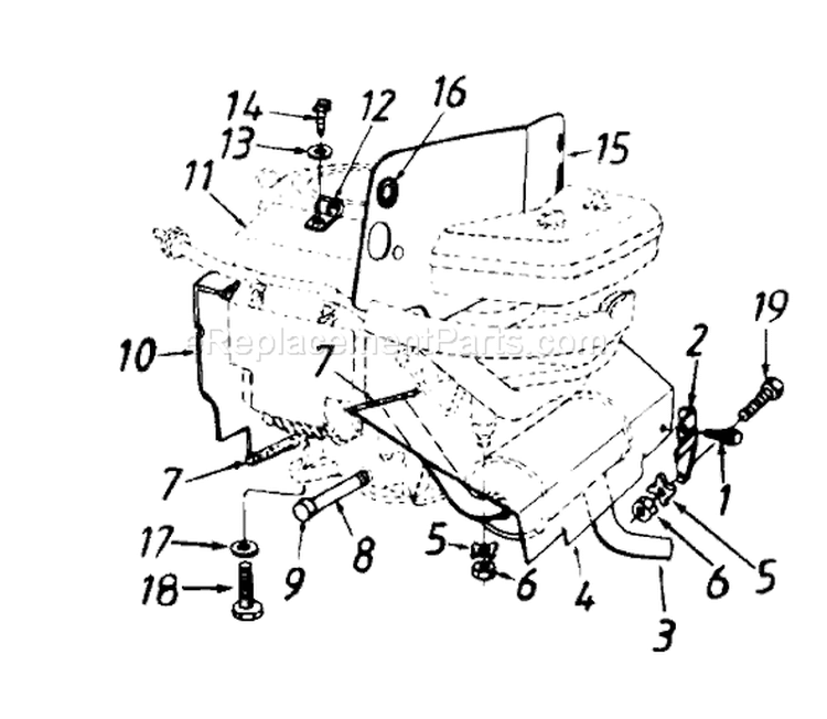 Page D Diagram and Parts List for 135O679H033 1995 MTD Lawn Tractor