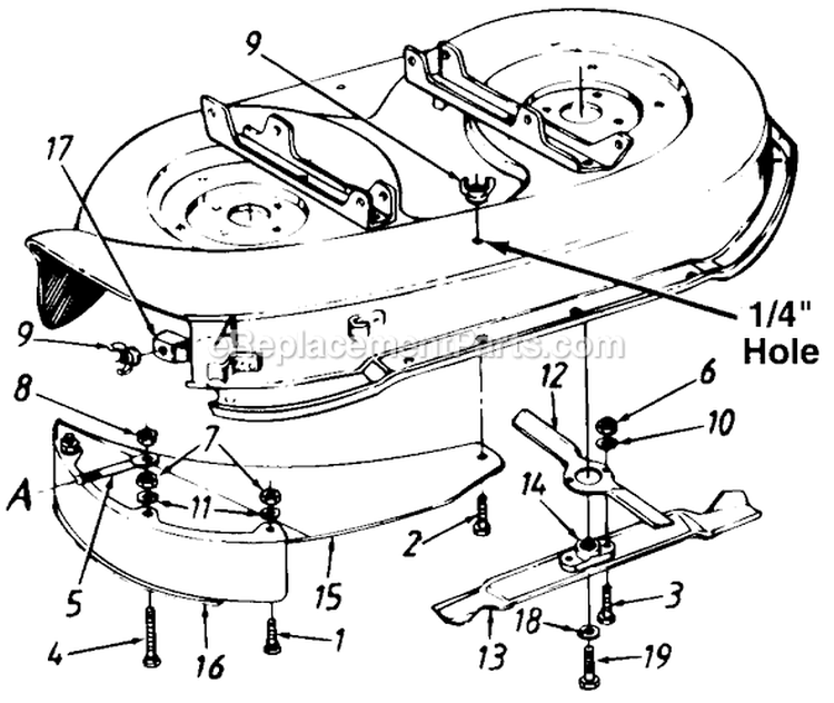 Page G Diagram and Parts List for 135O697G720 1995 MTD Lawn Tractor