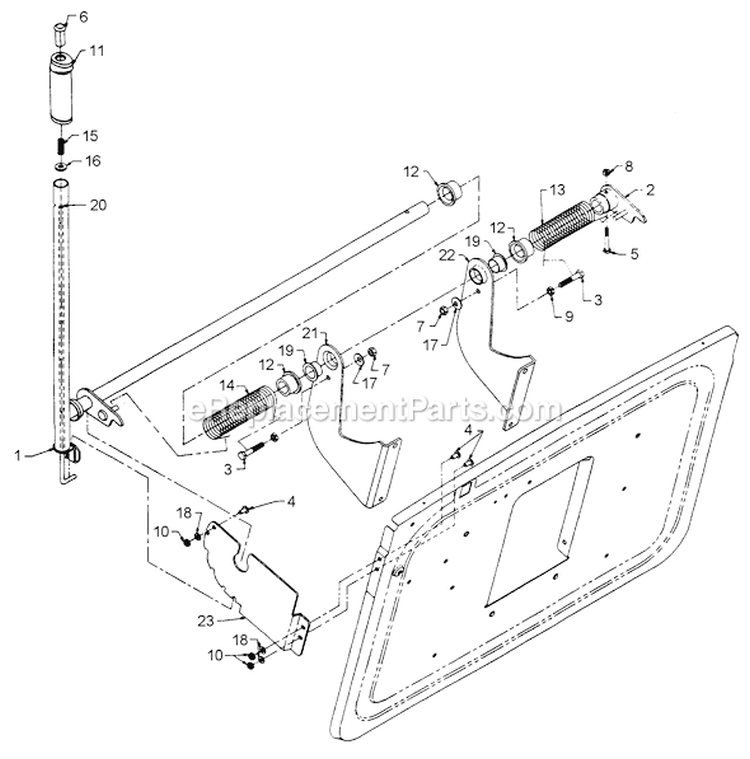 Page L Diagram and Parts List for 135O765N129 1995 MTD Lawn Tractor