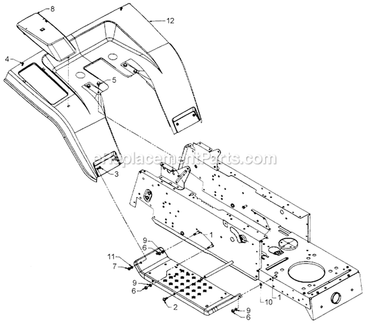 Page H Diagram and Parts List for 135O765N129 1995 MTD Lawn Tractor