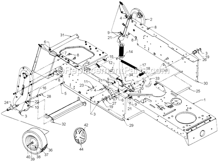 Page I Diagram and Parts List for 135O765N129 1995 MTD Lawn Tractor