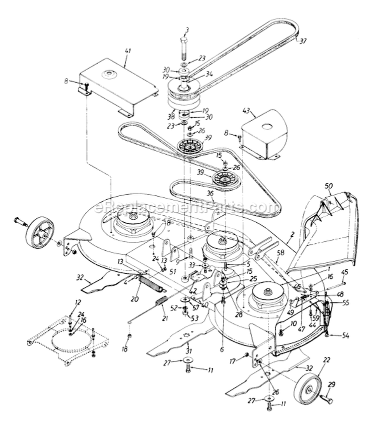 Page A Diagram and Parts List for 135P668H706 1995 MTD Lawn Tractor