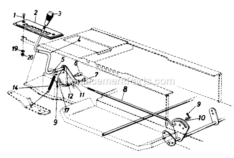 Page H Diagram and Parts List for 135P670H229 1995 MTD Lawn Tractor