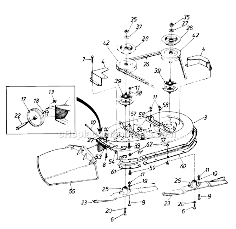 Page A Diagram and Parts List for 135Q660G929 1995 MTD Lawn Tractor