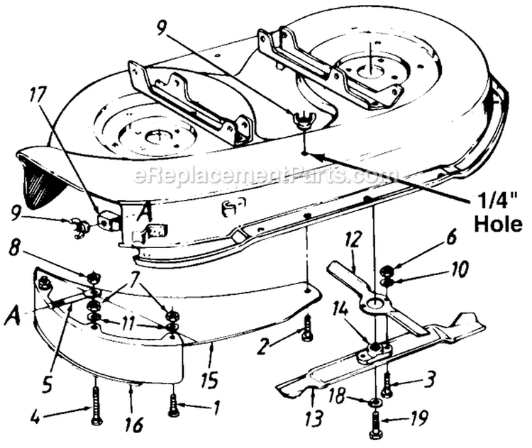Page G Diagram and Parts List for 135R699G730 1995 MTD Lawn Tractor