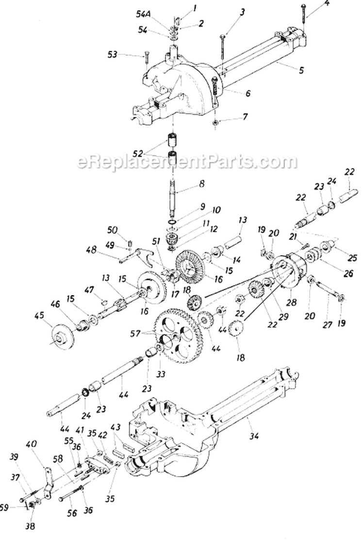 Page G Diagram and Parts List for 136-511-196 1986 MTD Lawn Tractor