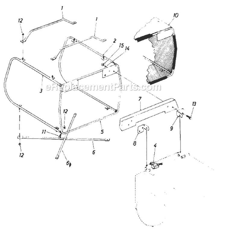Page B Diagram and Parts List for 136-529-029 1986 MTD Lawn Tractor
