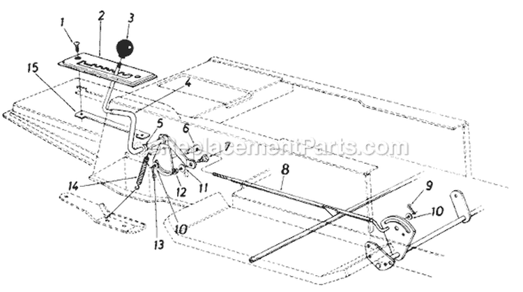 Page E Diagram and Parts List for 136-610-121 1986 MTD Lawn Tractor