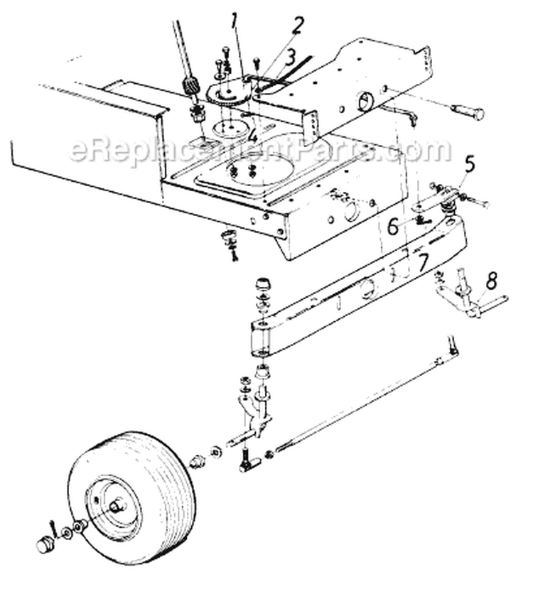 Page I Diagram and Parts List for 136-615-929 1986 MTD Lawn Tractor