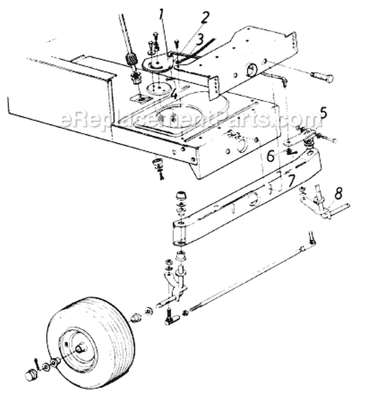Page I Diagram and Parts List for 136-618-002 1986 MTD Lawn Tractor