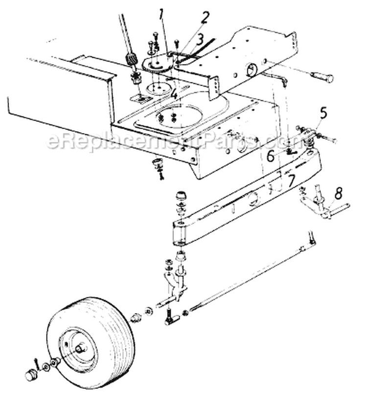 Page I Diagram and Parts List for 136-620-016 1986 MTD Lawn Tractor