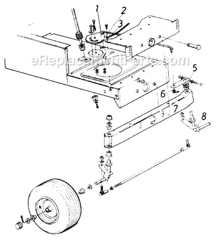 Page I Diagram and Parts List for 136-621-105 1986 MTD Lawn Tractor