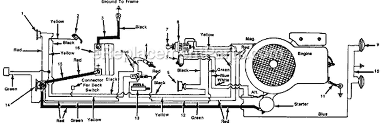 Page A Diagram and Parts List for 136-622-009 1986 MTD Lawn Tractor