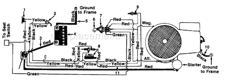 Page B Diagram and Parts List for 136-648D033 1986 MTD Lawn Tractor