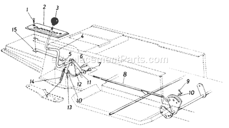 Page E Diagram and Parts List for 136-648D033 1986 MTD Lawn Tractor