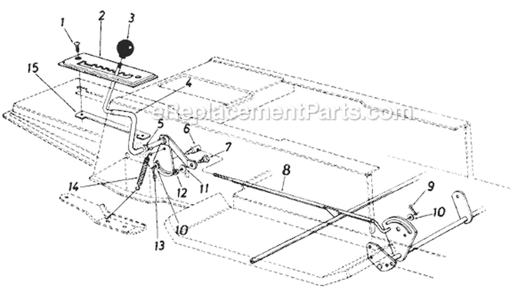 Page E Diagram and Parts List for 136-649-371 1986 MTD Lawn Tractor