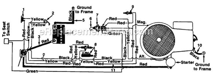 Page C Diagram and Parts List for 136-653-138 1986 MTD Lawn Tractor