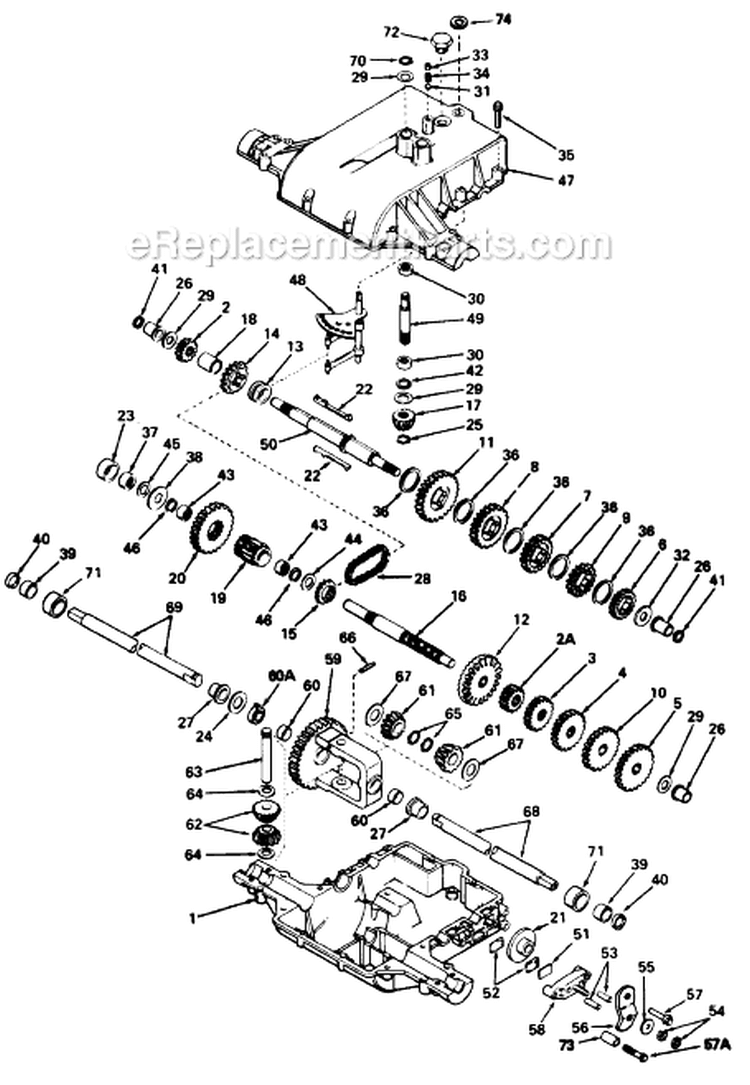 Page D Diagram and Parts List for 136-655-705 1986 MTD Lawn Tractor
