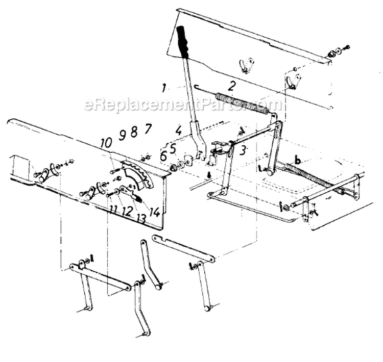 Page D Diagram and Parts List for 136-704-000 1986 MTD Lawn Tractor