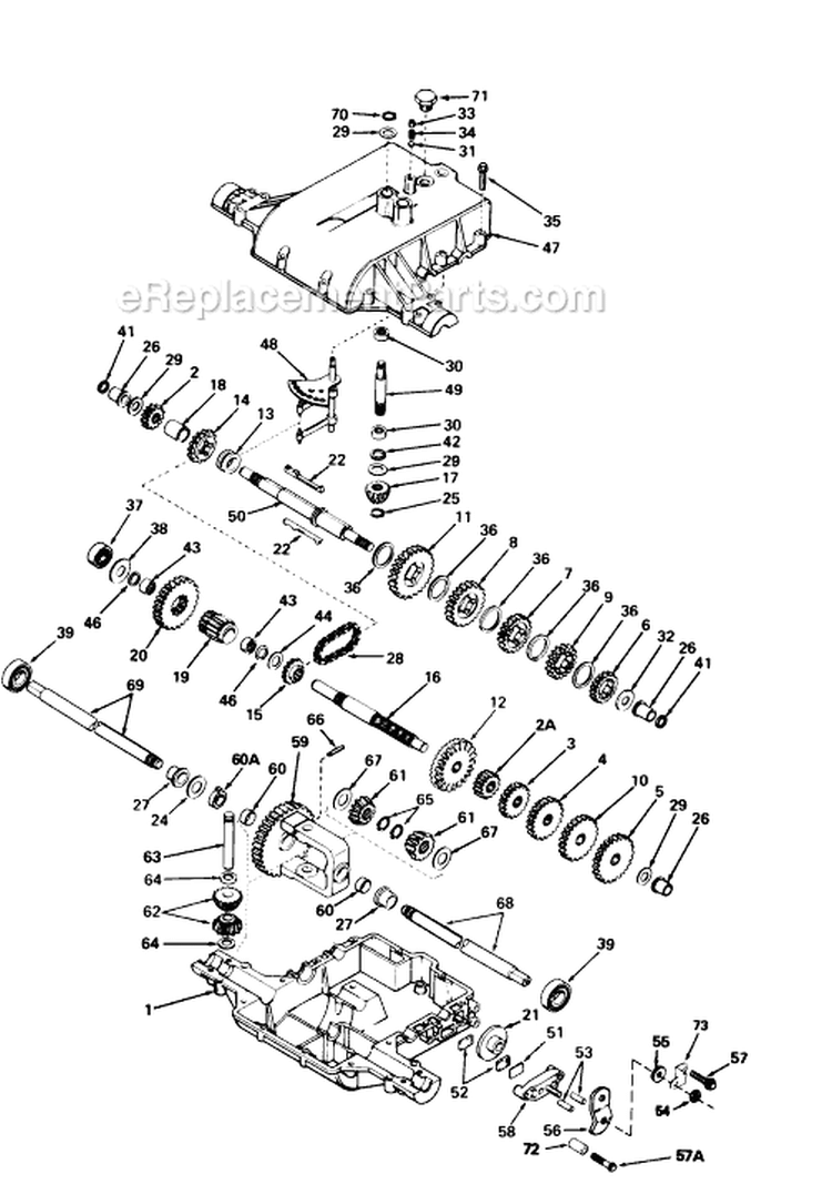 Page G Diagram and Parts List for 136-743-205 1986 MTD Lawn Tractor