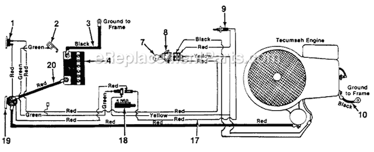 Page A Diagram and Parts List for 13611S 1985 MTD Lawn Tractor