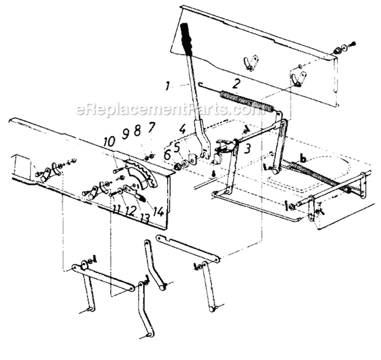 Page G Diagram and Parts List for 13618C 1986 MTD Lawn Tractor