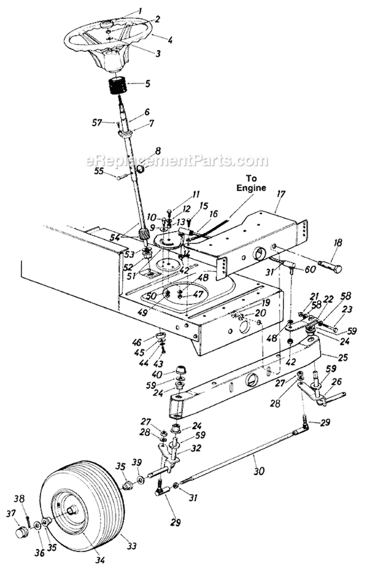 Page I Diagram and Parts List for 13618C 1986 MTD Lawn Tractor