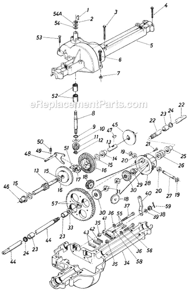 Page H Diagram and Parts List for 13618S 1985 MTD Lawn Tractor