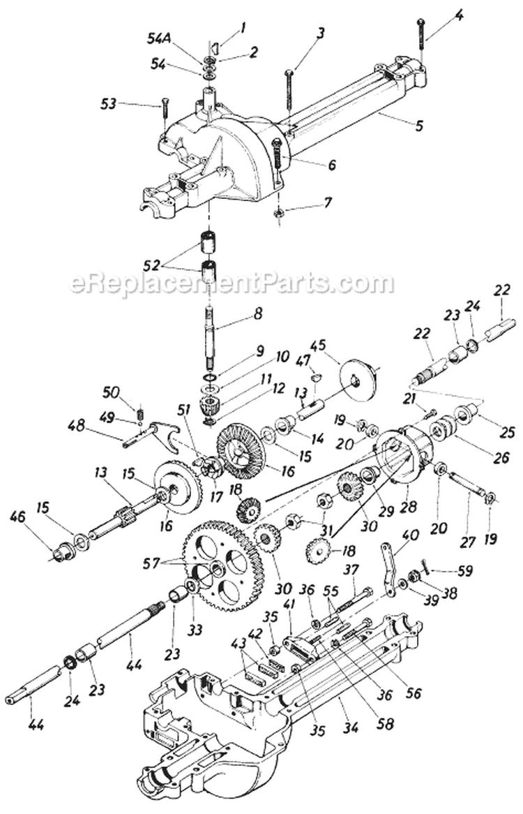 Page J Diagram and Parts List for 13619S 1985 MTD Lawn Tractor