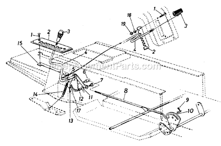Page E Diagram and Parts List for 13637-8 1988 MTD Lawn Tractor