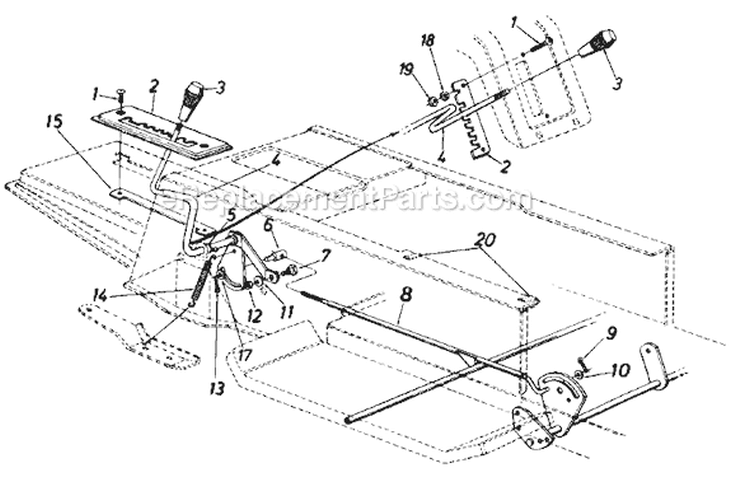 Page E Diagram and Parts List for 13637-9 1989 MTD Lawn Tractor