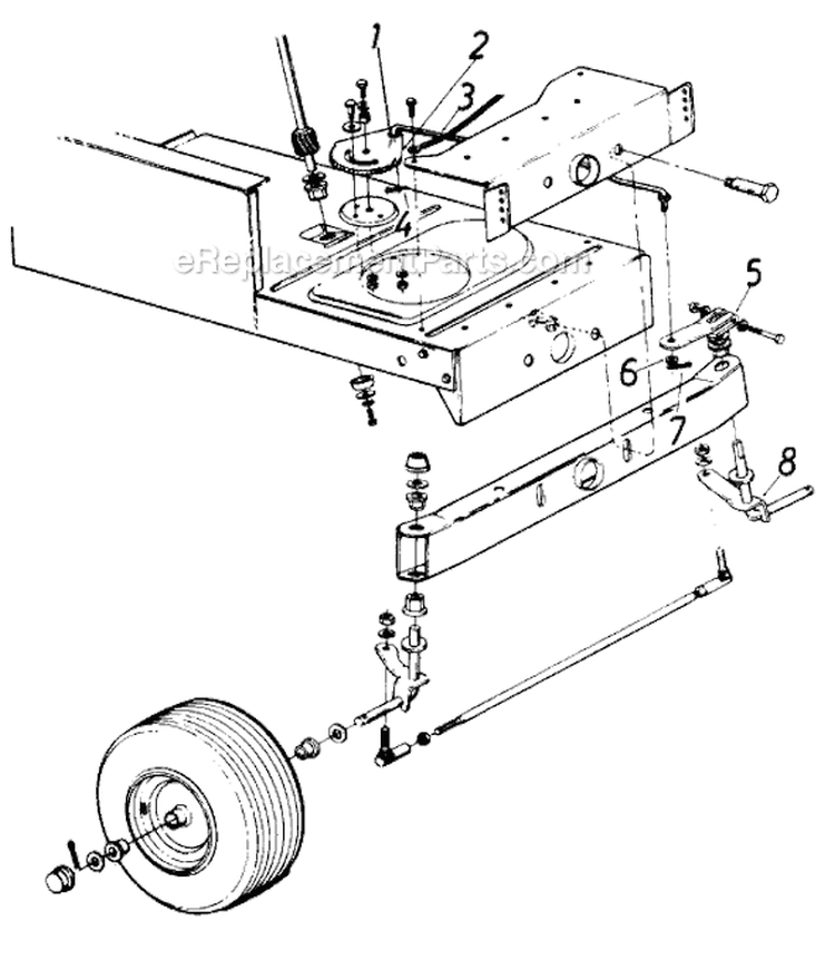 Page I Diagram and Parts List for 13648C 1986 MTD Lawn Tractor